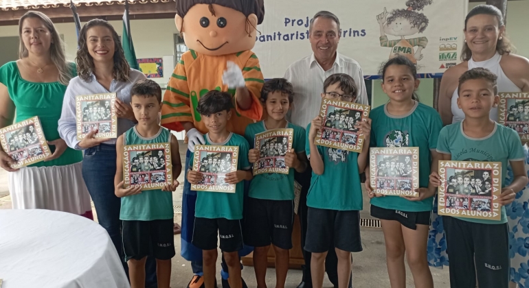  Projeto Sanitaristas Mirins é lançado na Escola Municipal Quinzinho Souto de Lima em Monjolinho