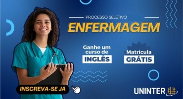 O Centro Universitário Uninter Patos de Minas lança curso superior de Enfermagem, modalidade Semipresencial; bolsas com até 50% de desconto