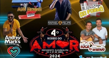 Quarta edição do ”Rodeio do Amor” acontece de 4 a 7 de abril, em Presidente Olegário