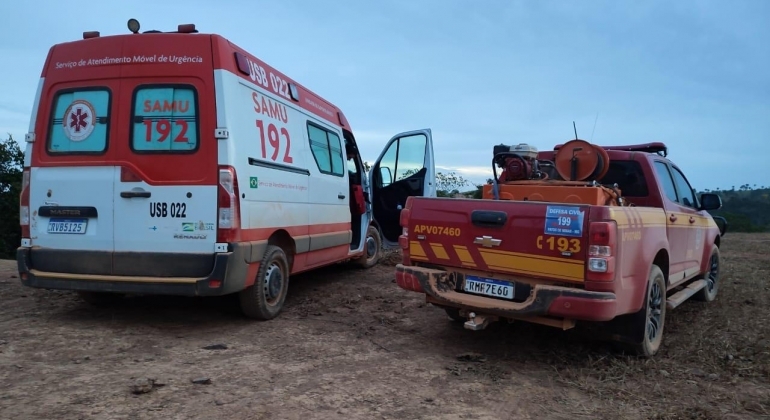 Mulher fica por quatro dias dentro de grota no município de Tiros até ser localizada e resgatada 