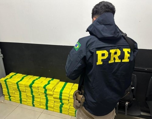 PRF prende motorista e apreende cerca de 256 quilos de maconha na BR-365