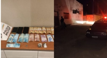 Carmo do Paranaíba – Polícia Militar prende dois suspeitos por tráfico de drogas no bairro Santa Cruz