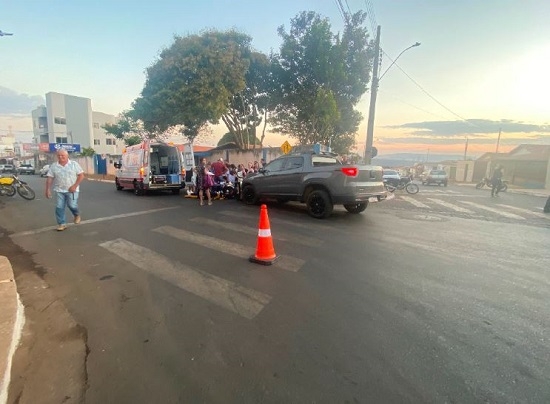 Estudante de 13 anos é atropelada enquanto atravessa a faixa de pedestre em Patos de Minas
