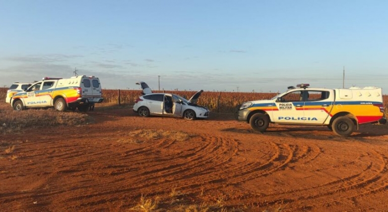 São Gotardo - Após fuga, dois homens são presos pela PM envolvidos em furtos de módulos de caminhões