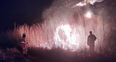 Incêndios de grandes proporções atingem Mato do Cachorro e MGC-354 e bombeiros combatem as chamas