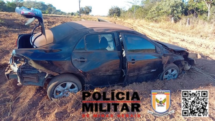 Motorista se envolve em acidente na MGC-354 e foge, ele foi localizado em Lagamar e levado para a delegacia 