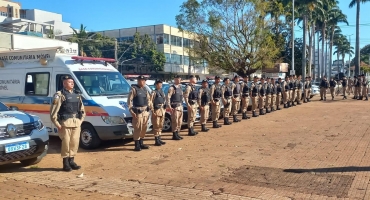 Polícia Militar de Patos de Minas da início a campanha Agosto Lilás com o objetivo de promover a conscientização da violência contra a mulher