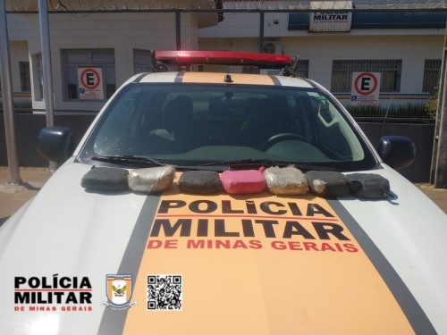  Polícia Militar Rodoviária apreende 5 quilos de maconha em operação na MGC-354