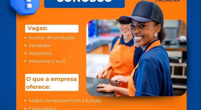 O Grupo J. Moreira está com vagas de emprego para vários setores; confira 