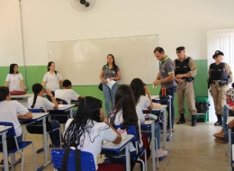 Polícia Militar, C.F.C Atual e Escola Nossa Senhora da Piedade realizam em Lagoa Formosa a Semana do Trânsito