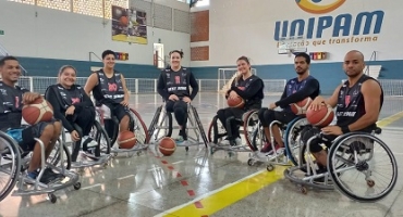 Equipe App UNIPAM de basquete em cadeira de rodas irá disputar os Jogos do Interior de Minas