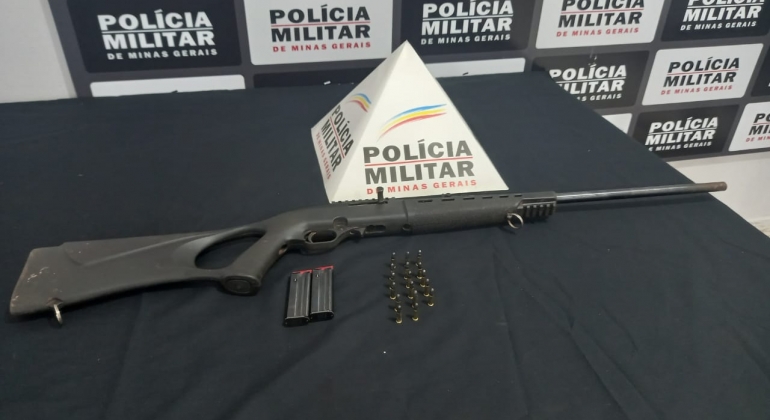 Polícia Militar de Lagoa Formosa apreende arma de fogo e encaminha autor de disparos para a delegacia 