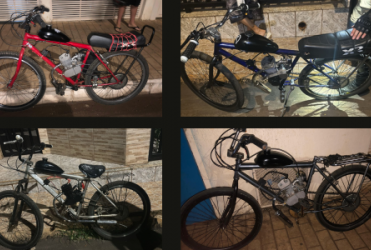 Patos de Minas - Polícia Militar apreende bicicletas motorizadas que causavam perturbação na cidade