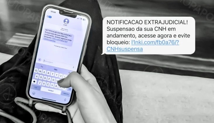 Mensagem de suspensão da CNH é GOLPE! Fique atento!