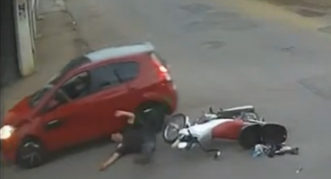 Polícia Militar registra novo acidente no cruzamento das Ruas Prefeito Camundinho com Ouro Preto; em Patos de Minas 