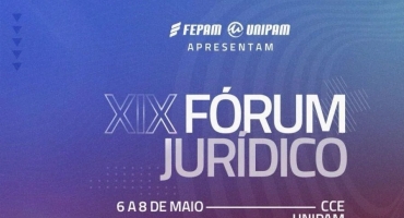 XIX Fórum Jurídico do UNIPAM será realizado entre os dias 06 e 08 de maio XIX Fórum Jurídico do UNIPAM será realizado entre os dias 06 e 08 de maio