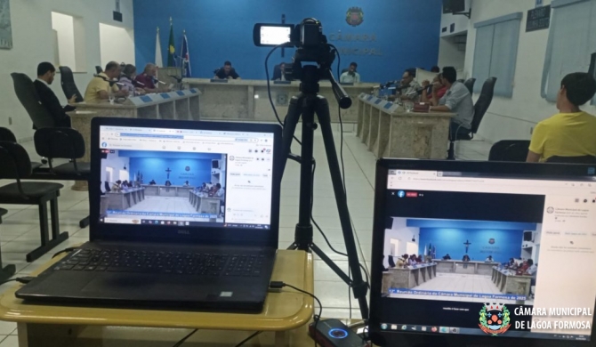 Reuniões da Câmara Municipal de Lagoa Formosa passam a ser transmitidas Ao Vivo pelo YouTube