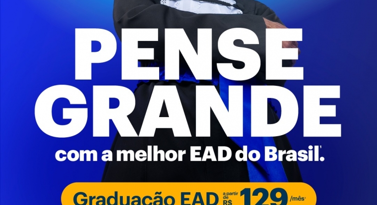 Faculdade Uninter Patos de Minas inicia campanha “Pense Grande’’ Graduação EAD a partir de R$129,00 mensal Faculdade Uninter Patos de Minas inicia campanha “Pense Grande’’ Graduação EAD a partir de R$129,00 mensal