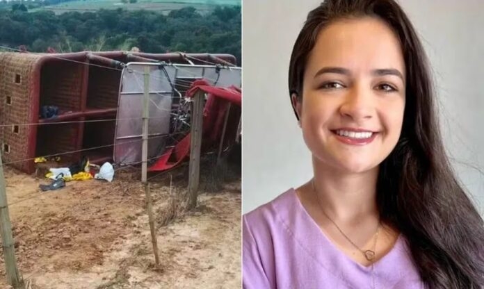Mineira morre após queda de balão no interior de São Paulo Mineira morre após queda de balão no interior de São Paulo