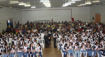 Polícia Militar realiza formatura de 189 alunos do PROERD na cidade de Lagoa Formosa