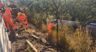 Ônibus cai em ribanceira na BR-365 e deixa inúmeras pessoas feridas; entre Luzilândia do Oeste e São Gonçalo do Abaeté Ônibus cai em ribanceira na BR-365 e deixa inúmeras pessoas feridas; entre Luzilândia do Oeste e São Gonçalo do Abaeté