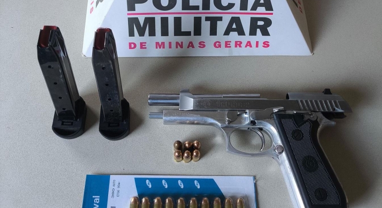 Quintinos - Mulher de 24 anos é ameaçada com arma de fogo pelo companheiro que acaba preso 