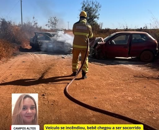 Acidente mata mãe e bebê de 8 meses na área rural de Campos Altos Acidente mata mãe e bebê de 8 meses na área rural de Campos Altos