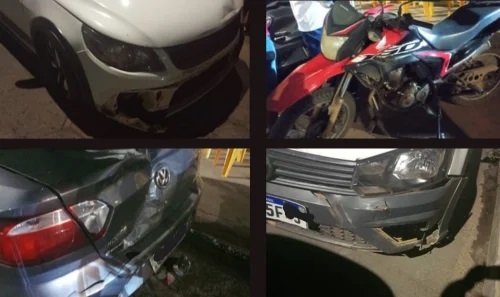 Quatro veículos se envolvem em acidente no cruzamento na cidade de Patos de Minas Quatro veículos se envolvem em acidente no cruzamento na cidade de Patos de Minas