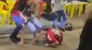Vídeo viral mostra briga entre atleticano e flamenguista após jogo em bar de Patos de Minas