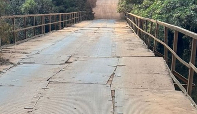 Ponte sobre o Rio Paranaíba no Distrito de Pilar é interditada por falta de condições de segurança 