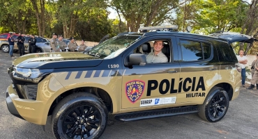 Deputado Pedro Aihara entrega viatura de mais de 320 mil reais para a Polícia Militar em Patos de Minas Deputado Pedro Aihara entrega viatura de mais de 320 mil reais para a Polícia Militar em Patos de Minas