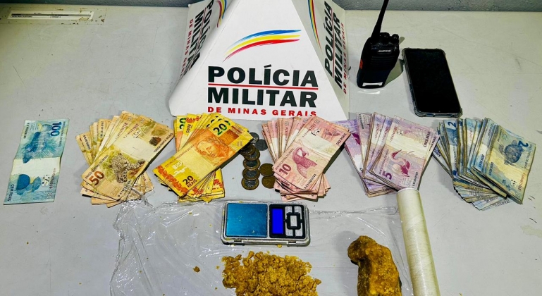 Homem é preso por tráfico de drogas no bairro Padre Eustáquio em Patos de Minas