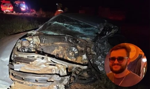 Motorista morre e esposa fica ferida em acidente na BR-354; entre Lagoa Formosa e Patos de Minas
