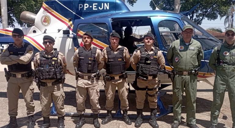 Com apoio de aeronave Pégasus, Polícia Militar realiza Operação Blindagem em Lagoa Formosa 
