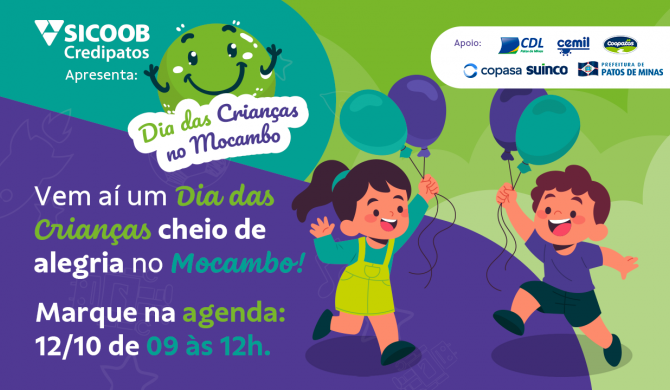 Manhã de diversão: Sicoob Credipatos celebra Dia das Crianças com festa no Mocambo