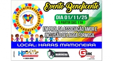 Associação Amor e Inclusão realiza leilão beneficente na cidade de Lagoa Formosa Associação Amor e Inclusão realiza leilão beneficente na cidade de Lagoa Formosa