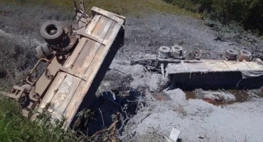 Motorista de carreta morre em grave acidente na MG-235 no município de São Gotardo 