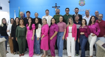 Equipe da Secretaria de Saúde de Lagoa Formosa apresenta Relatório Detalhado do Quadrimestre Anterior (RDQA) na Câmara Municipal