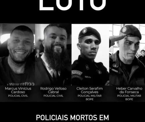 PMMG presta homenagem emocionante a policiais mortos no Rio de Janeiro com ato simultâneo em todo o Estado