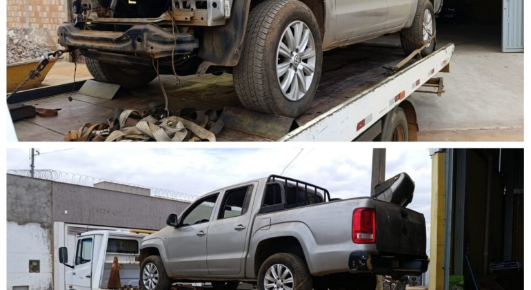 Polícia Militar apreende veículos envolvidos em investigação de associação criminosa em Carmo do Paranaíba