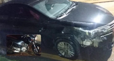 Colisão na contramão deixa motociclista ferido em Patos de Minas