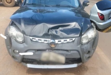 Patos de Minas - Motorista não percebe quebra-molas recém instalado e causa acidente na Avenida JK