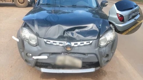 Patos de Minas - Motorista não percebe quebra-molas recém instalado e causa acidente na Avenida JK