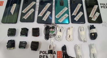 Polícia Penal apreende seis telefones celulares escondidos no veículo que entrega alimentação no presídio de Patrocínio 