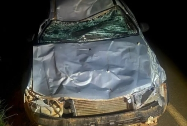 Patrocínio - Duas pessoas ficam feridas após colisão com animal bovino na LMG-731