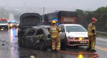 Paracatu - Colisão frontal entre caminhonete e carro deixa duas pessoas mortas 