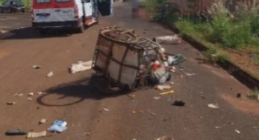 Monte Carmelo - Idosa morre após ser atropelada por carro enquanto realizava coleta de recicláveis