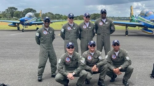 Aeronaves da Esquadrilha da Fumaça já estão em Patos de Minas para apresentação que acontece no próximo sábado; dia 28 