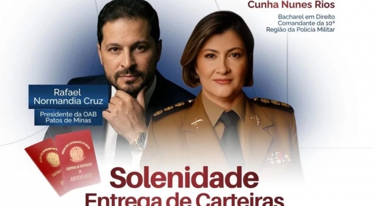 OAB realiza entrega de carteiras para novos advogados em Patos de Minas