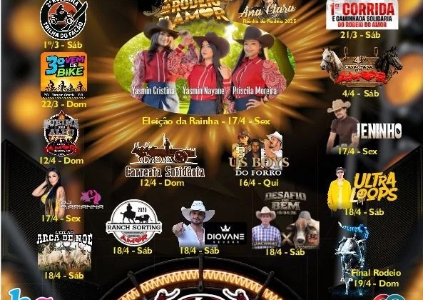 Rodeio do Amor movimenta Presidente Olegário e segue com programação até domingo (19)